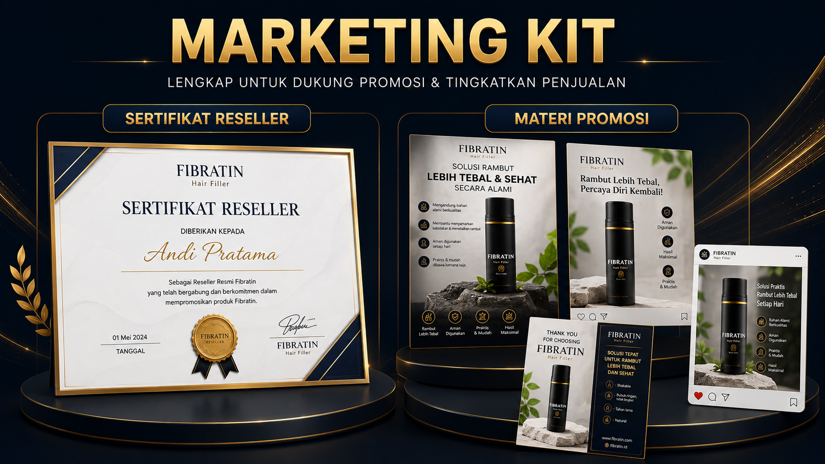 Marketing kit reseller fibratin