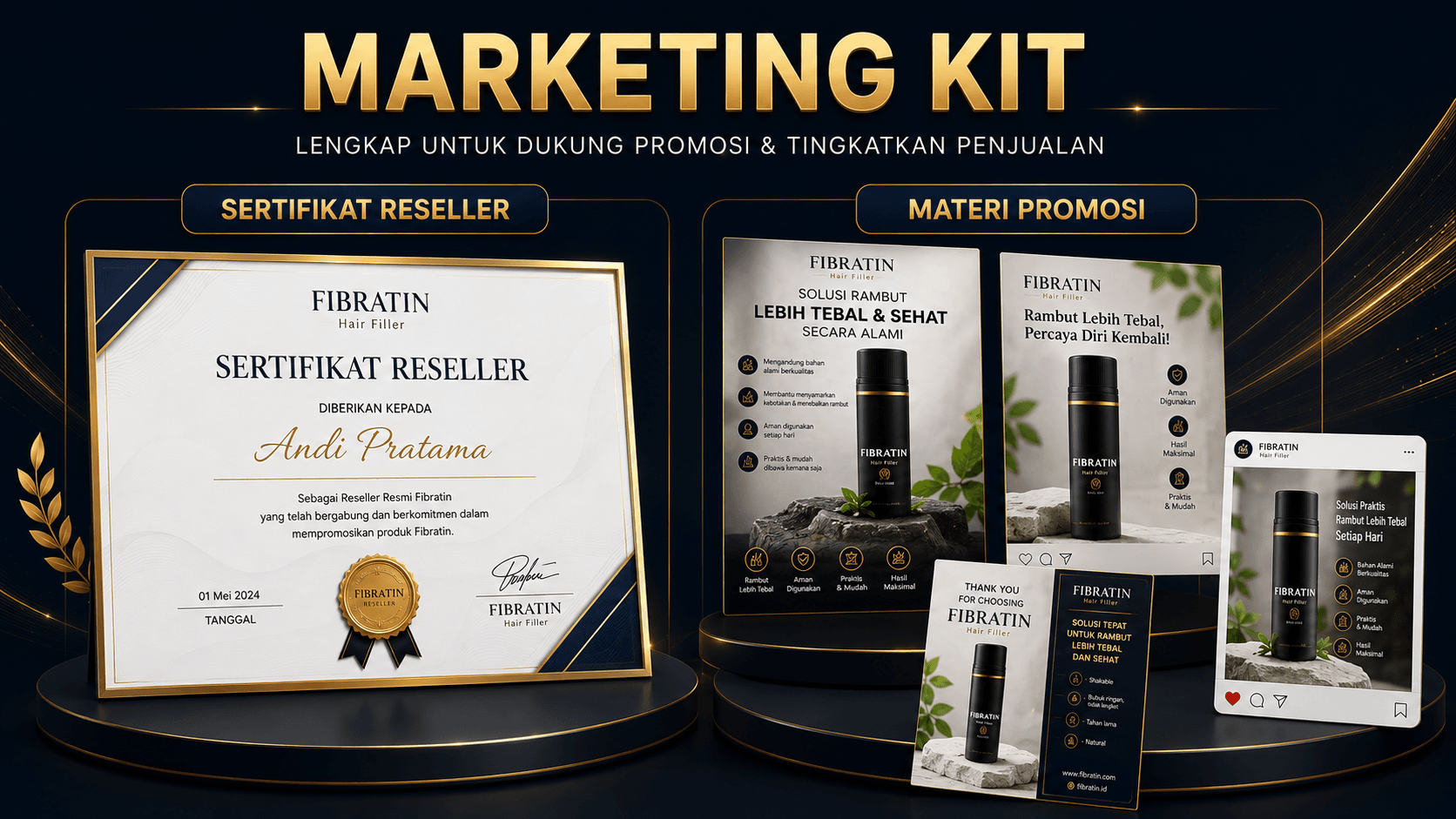 Marketing kit reseller fibratin