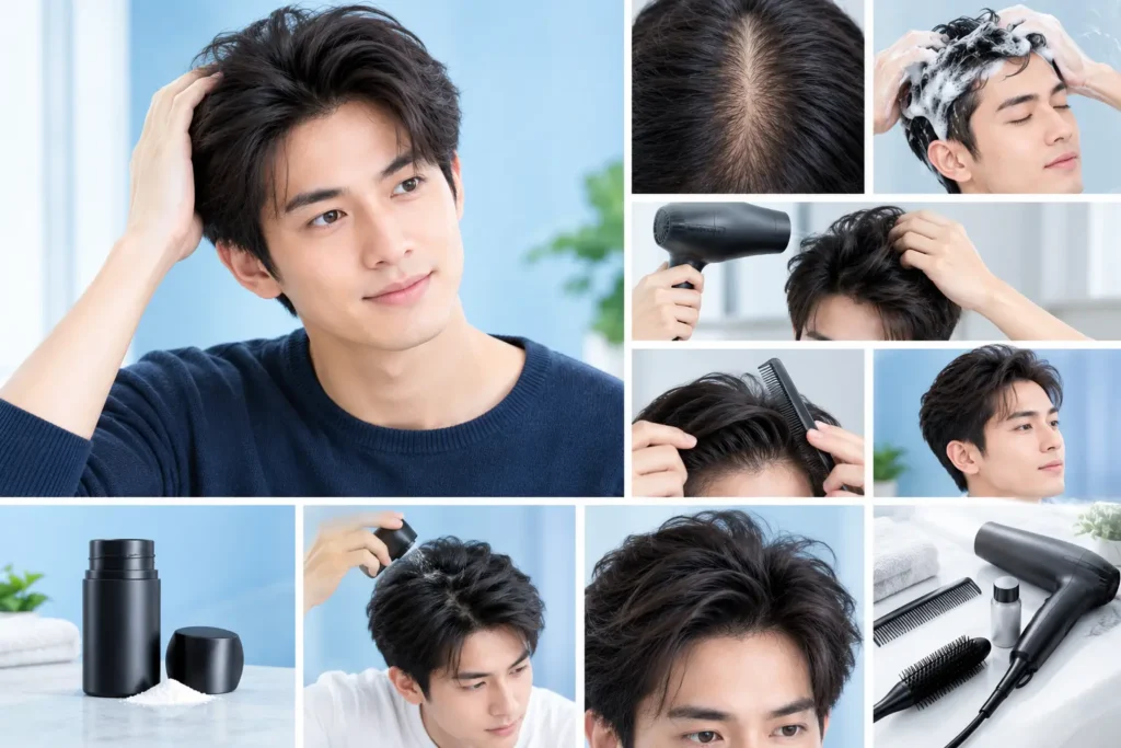 cara membuat rambut terlihat tebal