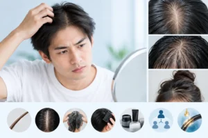 rambut terlihat tipis