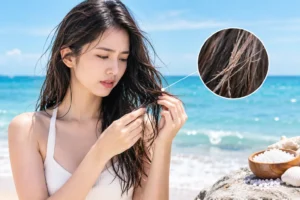 apakah air asin bisa membuat rambut rontok