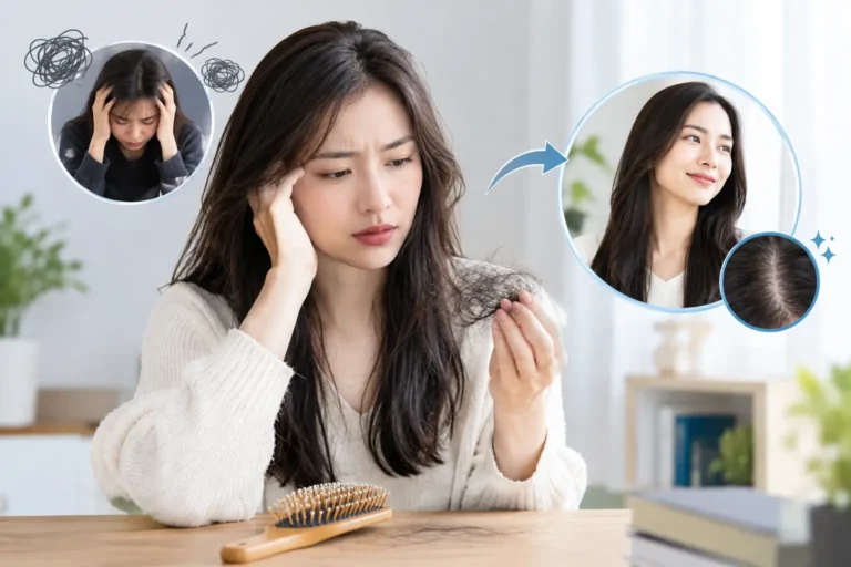 apakah rambut rontok karena stres bisa tumbuh kembali
